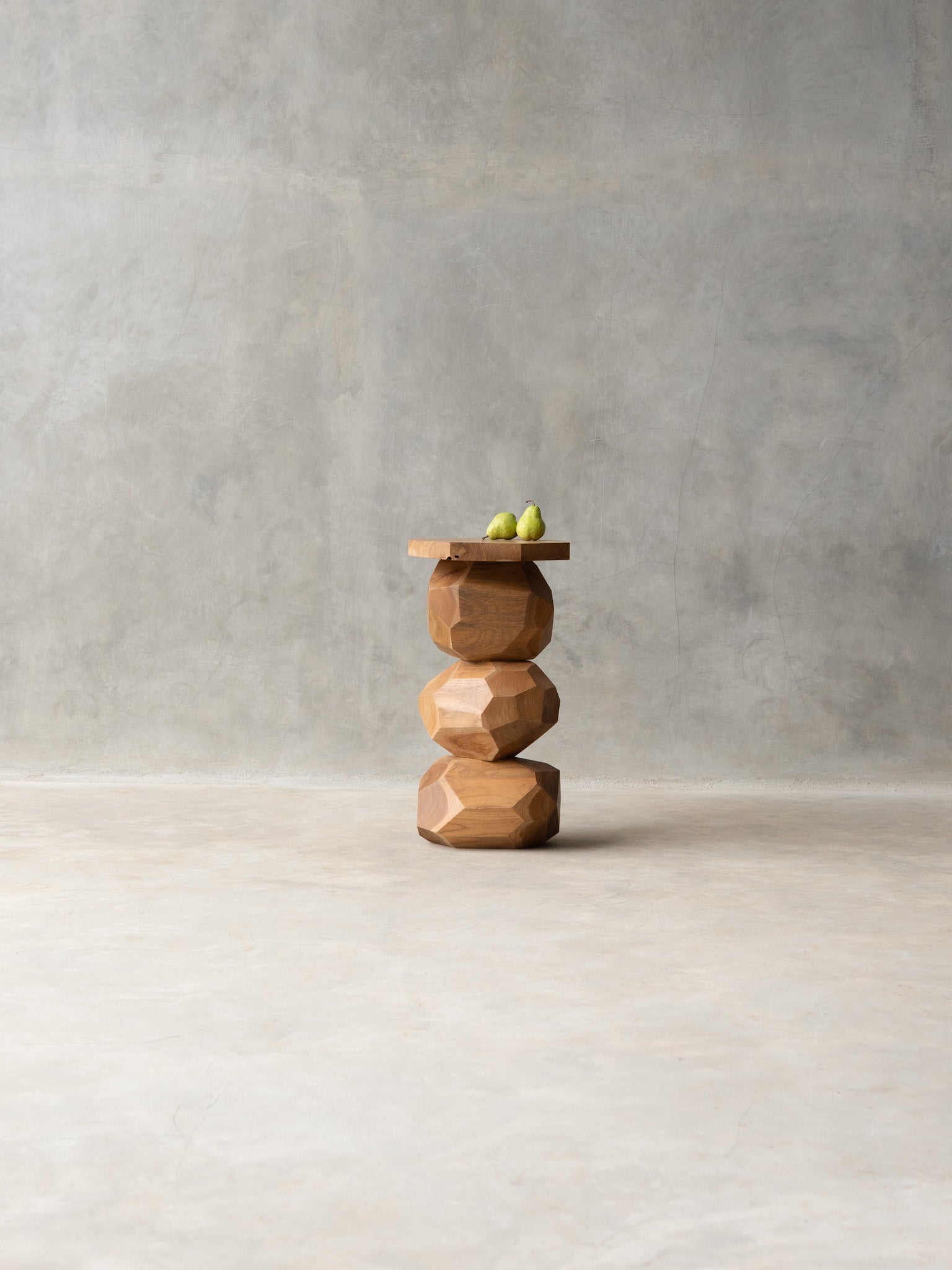 Stacked Stone Side Table