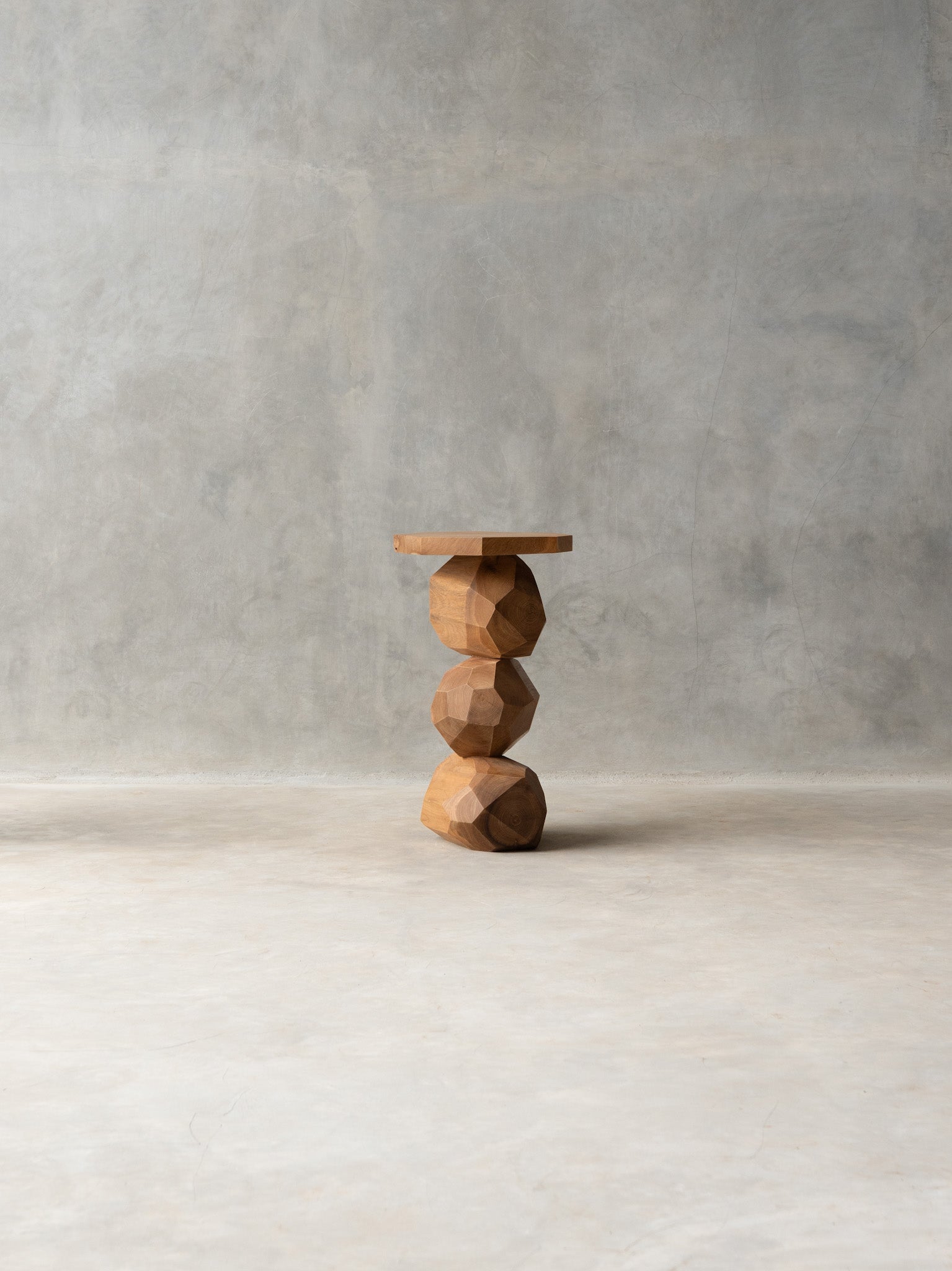 Stacked Stone Side Table