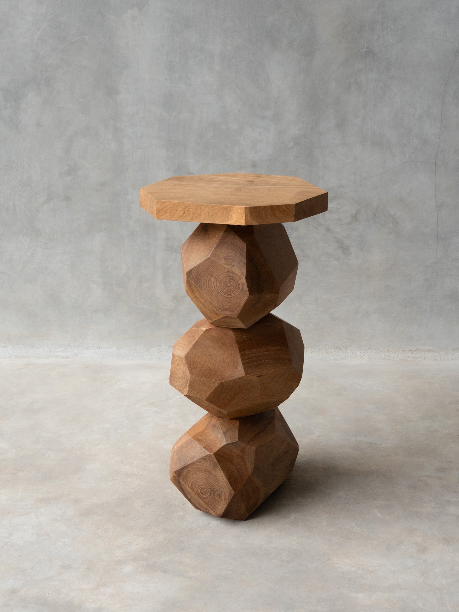 Stacked Stone Side Table