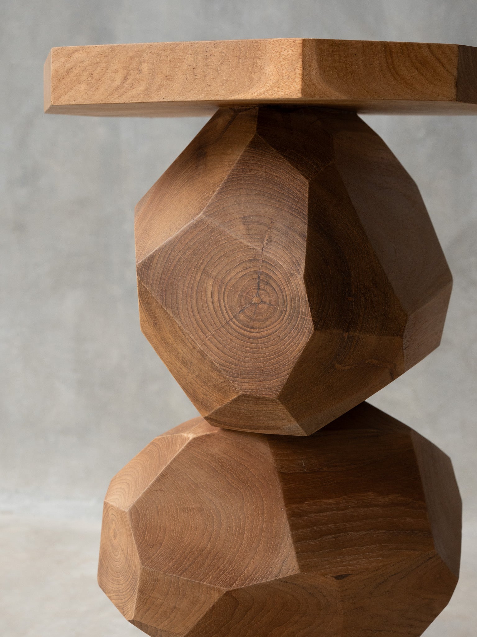 Stacked Stone Side Table