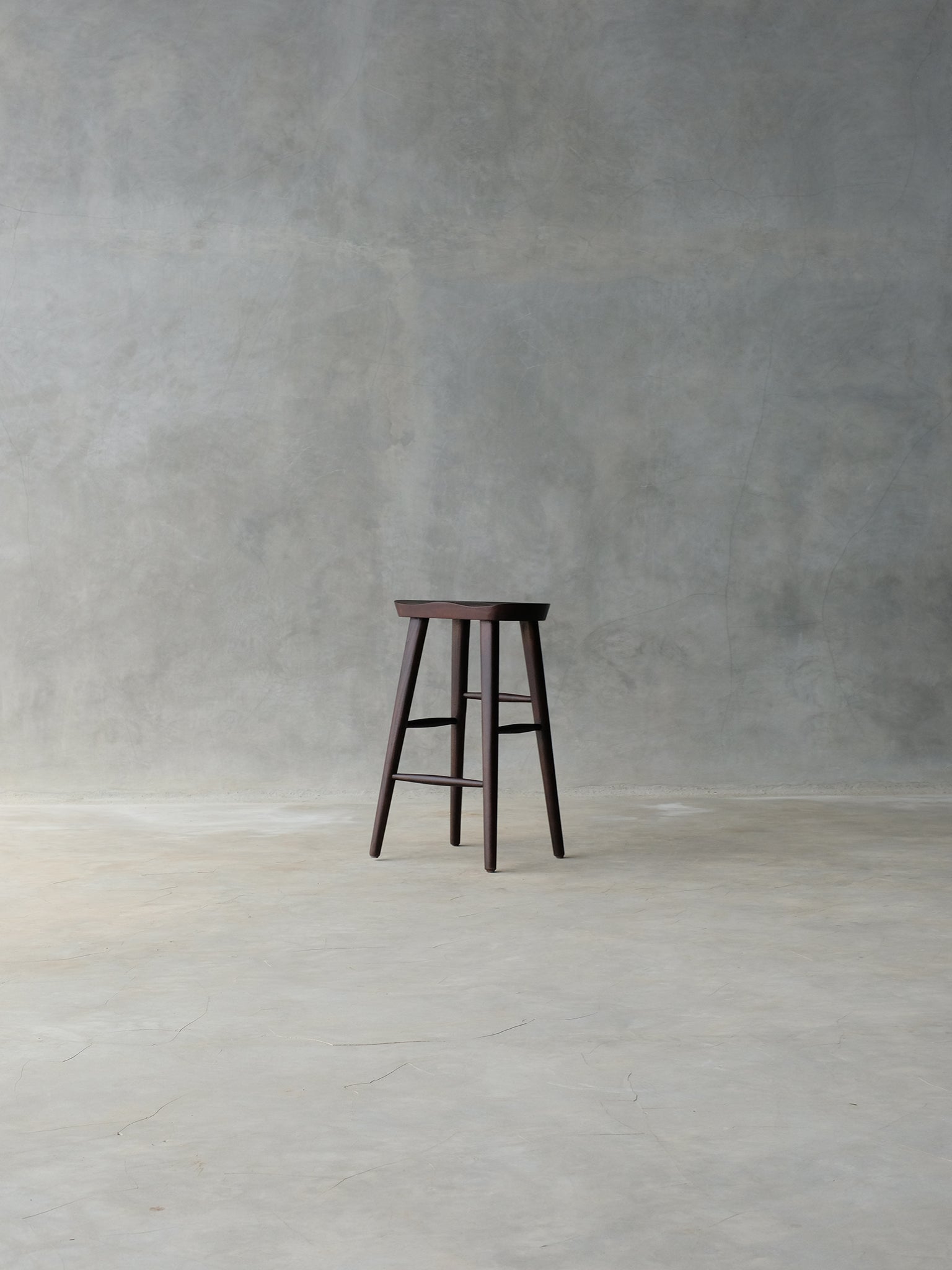 Aru Bar Stool - Walnut