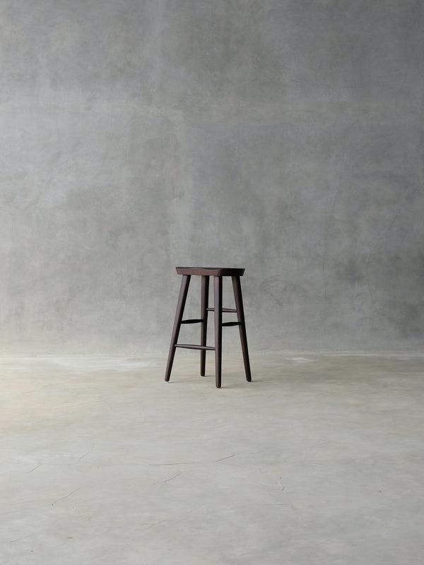 Aru Bar Stool - Walnut
