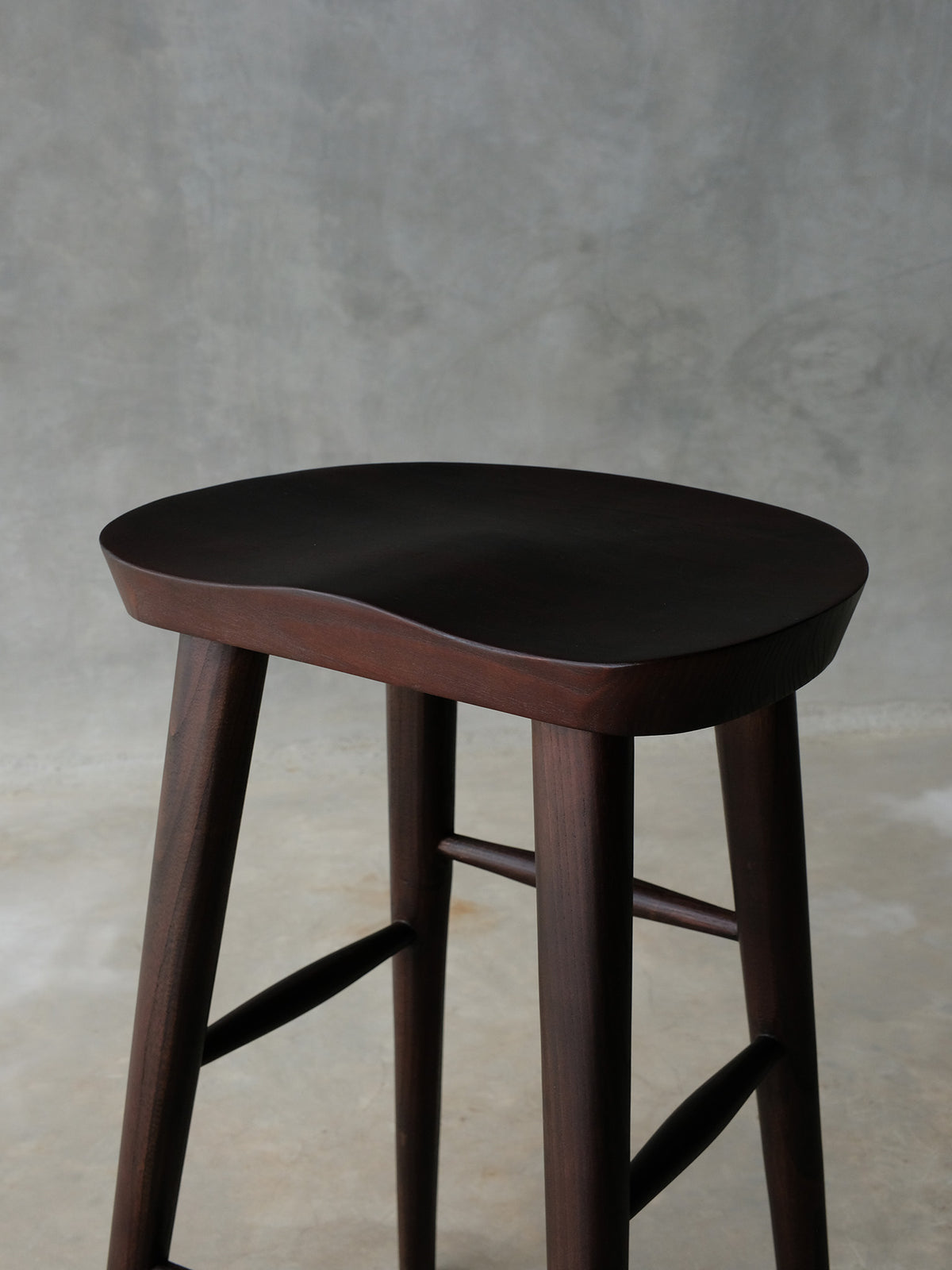 Aru Bar Stool - Walnut