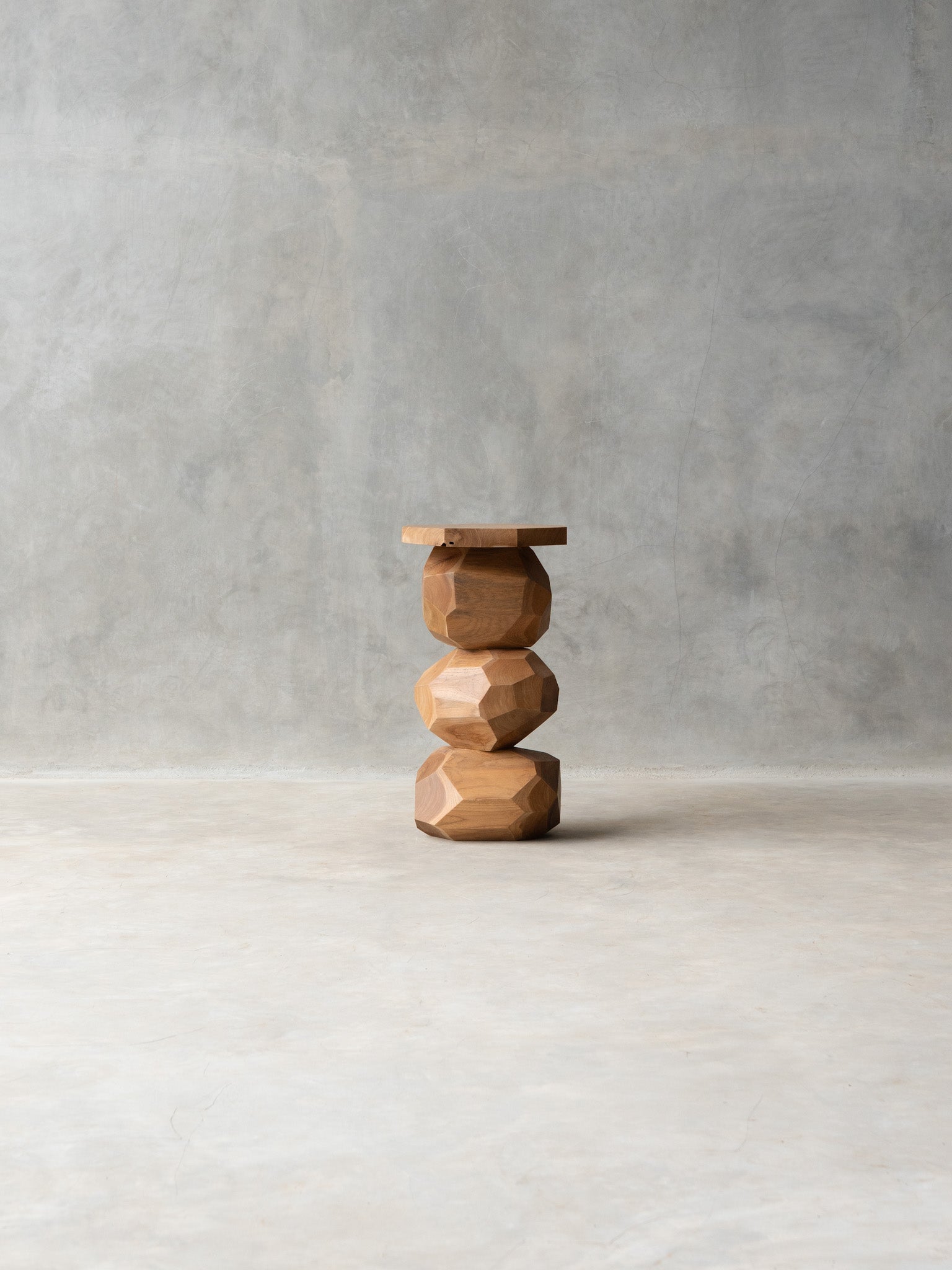 Stacked Stone Side Table