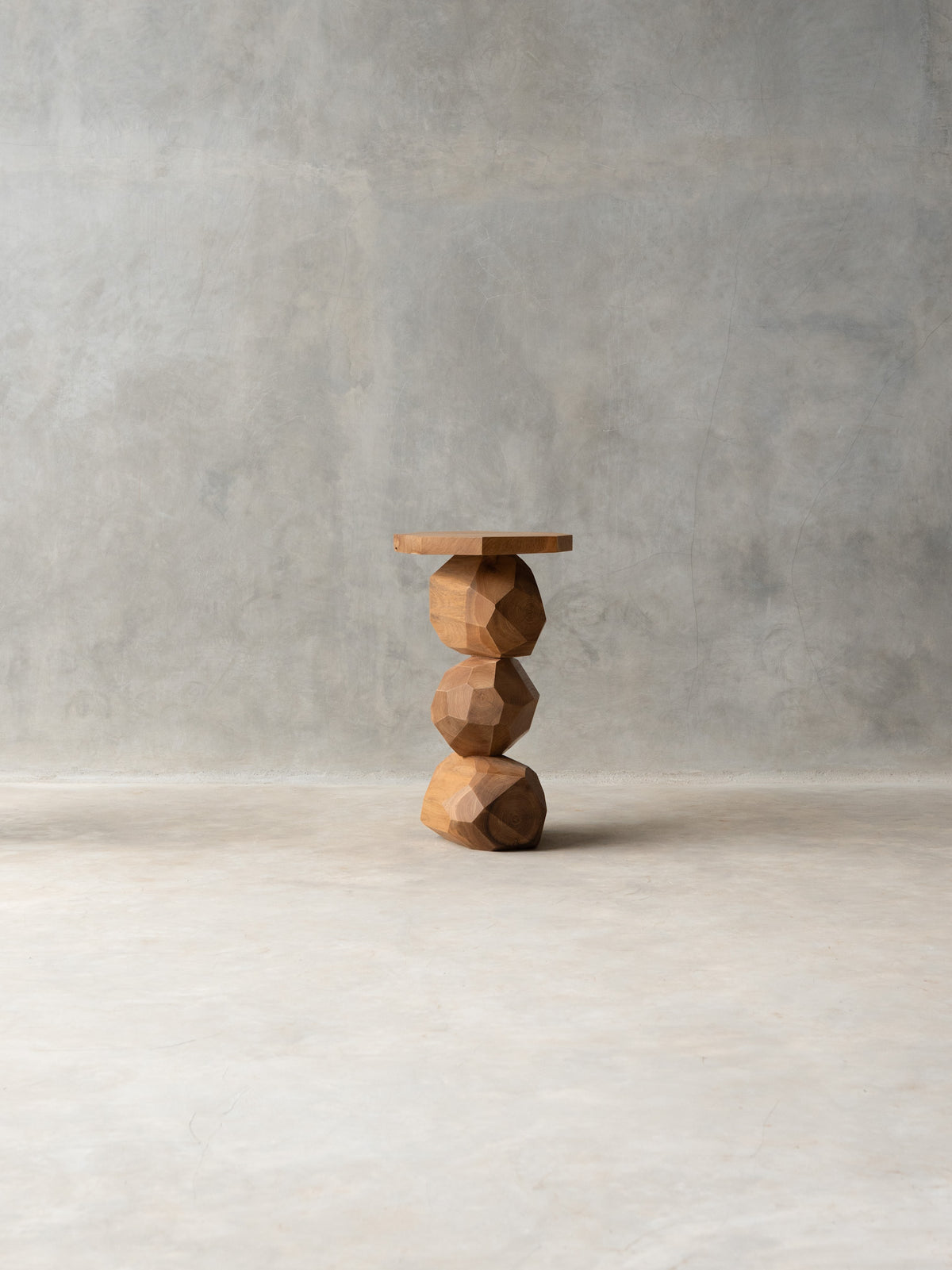 Stacked Stone Side Table