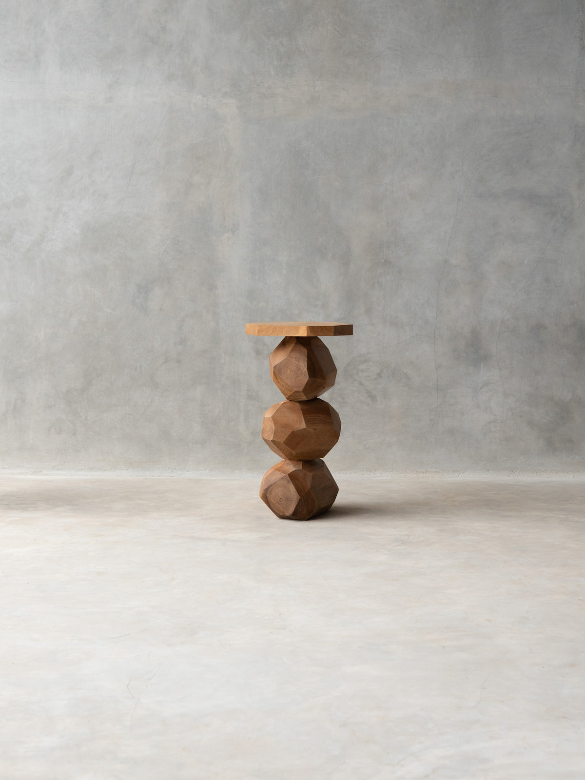 Stacked Stone Side Table
