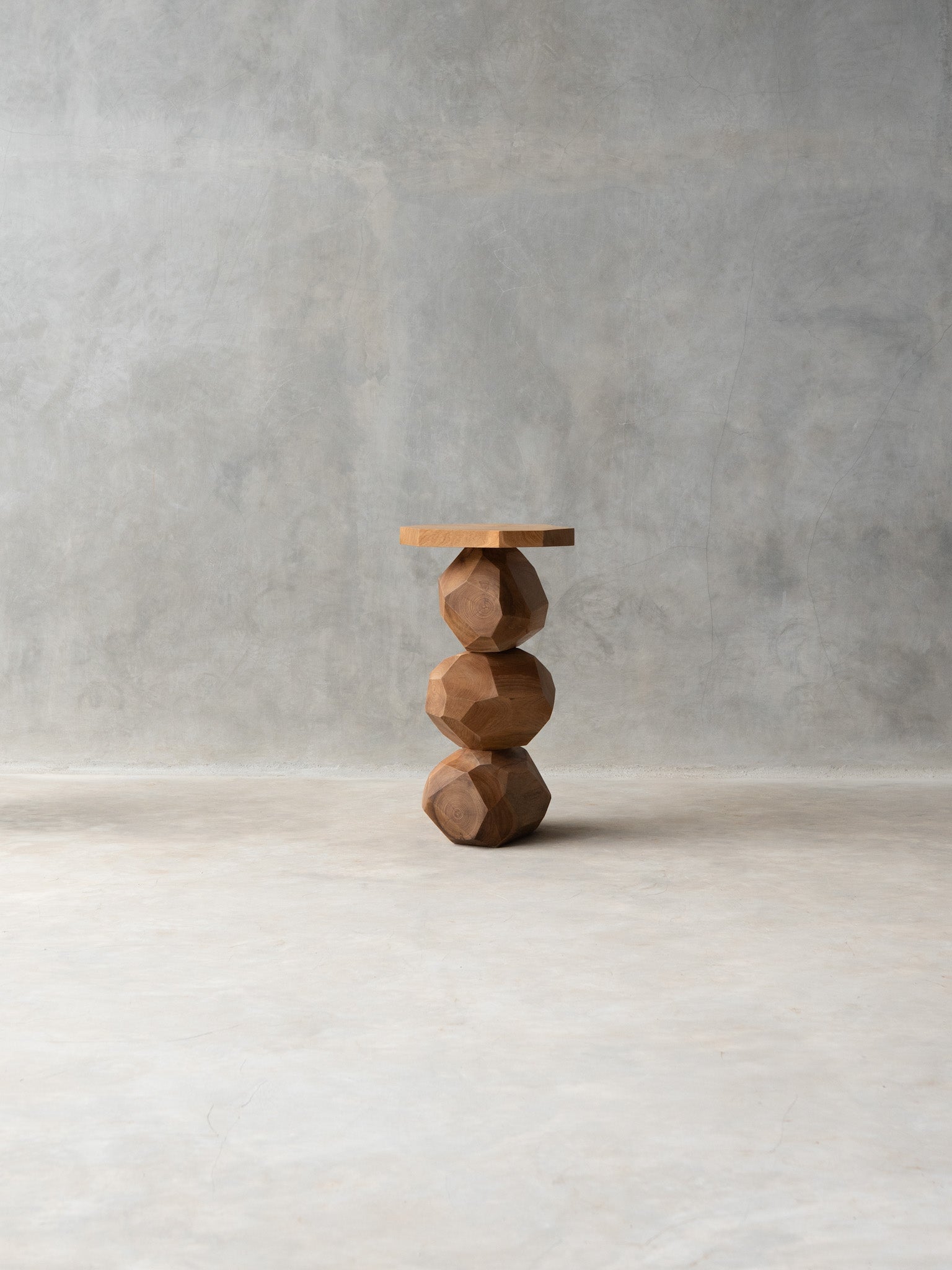 Stacked Stone Side Table